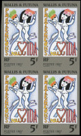 ** WALLIS & FUTUNA - Poste - 510, Bloc De 4 Non Dentelé: Lutte Contre Le Sida (Maury) - Unused Stamps