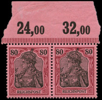 ** ALL. EMPIRE - Poste - 60, Paire, Bdf Avec Numéro, Superbe (Bdf *): 80pf. Germania - Autres & Non Classés