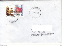 ROMANIA : DANISH WRITER ANDERSEN Cover Circulated As Domestic Letter #1038093979  - Registered Shipping! - Briefe U. Dokumente