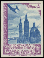 ** ESPAGNE - Poste Aérienne - 211a, Non Dentelé: 10p. Violet Et Bleu - Ungebraucht