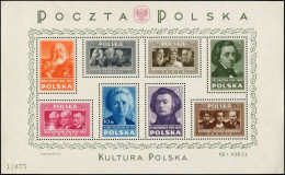 ** POLOGNE - Blocs Feuillets - 9, Célébrités, Chopin, Curie - Sonstige & Ohne Zuordnung