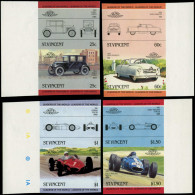 ** SAINT VINCENT - Poste - 838/45, Non Dentelés (tirage 75): Autos Anciennes IV, Ferrari - St.Vincent (1979-...)