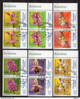 ROMANIA 200: WILD ORCHIDS 2 Used Sets - Stamps & Margins #1759238293 - Registered Shipping! - Used Stamps