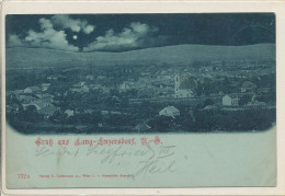 AK Langenzersdorf - Gruß Aus .. Mondschein AK Bez. Korneuburg 1899 - Korneuburg