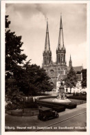 Heuvel Met St. Josephkerk En Standbeeld Willem II, Tilburg 1942 (NB) - Tilburg