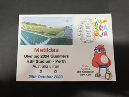 28-10-2023 (5 U 32) Australia (2) V Iran (0) - Matildas Olympic 2024 Qualifiers (match 1) 26-10-2023 In Perth - Zomer 2024: Parijs