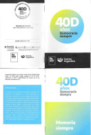 #75318 ARGENTINA 2023  RETURN OF DEMOCRACY 40TH YEARS ANIV BROCHURE - Unused Stamps