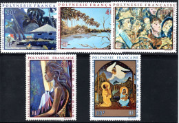 2048. POLYNESIA. 1972 PAINTINGS Y.T.A55-A59, MNH,  VERY FINE AND FRESH. - Nuevos