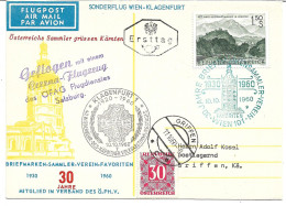 2368d: Heimatsammler Griffen: Sonderflug Wien- Klagenfurt Mit Cessna 1960, Gedenken An Kärntner Volksabstimmung - Völkermarkt