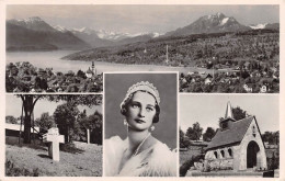 KUSSNACHT - LA CHALLE AU SOUVENIR A S.M. ASTRID LA REINE DES BELGES ~ AN OLD REAL PHOTO POSTCARD #234404 - Küssnacht