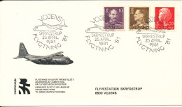 Denmark Cover Refugee 81 Open Dor At Airbase Skrydstrup 25-4-1981 With Hercules C-130 Cachet - Cartas & Documentos