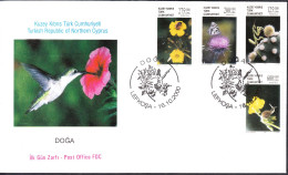 KK-196 2000 NORTHERN CYPRUS NATURE FLOWERS F.D.C.  - Lettres & Documents