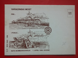 KOV 704-2 - Letter, Lettre, YUGOSLAVIA, BLANK, BLANC, Varadin, 1999, NATO  Bombardment - Covers & Documents