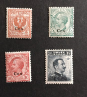 ITALIA Coo - 1912 YT 1 à 4 (4 Valeurs) Neufs Sans Charnière MNH ** - Cote 214E - Aegean (Coo)