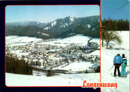 44799 - Steiermark - Langenwang , Panorama Im Winter - Gelaufen 1987 - Langenwang