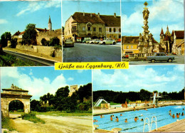 45489 - Niederösterreich - Eggenburg , Schwimmbad , Freibad , Sgraffitihaus , Alte Burg , Mehrbildkarte - N. Gelaufen  - Eggenburg