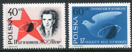 POLAND 1961 Launch Of Manned Space Flight  MNH / **  Michel 1257-58 - Neufs