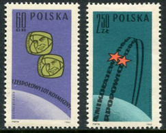 POLAND 1962 Vostok Space Flights  MNH / **  Michel 1350-51 - Neufs