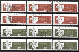 2053. CHINA, MACAO, MACAU. 1977 LEGISLATIVE ASSEMBLY 2 & 5 PATACAS X 6 USED - Oblitérés