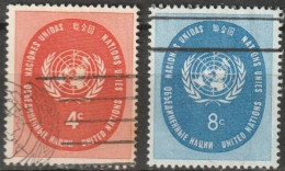 UNO New York 1958 Mi-Nr.70 - 71 O Gestempelt Freimarken ( 4203) Günstiger Versand - Used Stamps