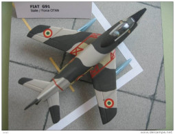 Maquette Plastique HELLER " Avion Militaire FIAT G91 - Force OTAN " Montée éch : 72ème - Détaillée. TB - Airplanes