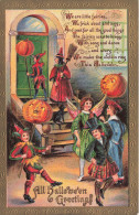 370449-Halloween, Gottschalk No 2171-9, People In Costume Gathering By Entrance - Halloween