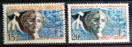 A.O F                      N° 66 + N° 75                       OBLITERE - Used Stamps