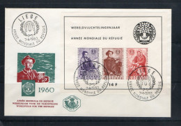 Année 1960 : FDC 1128-1130 - Bloc 32 -  Refugiés - Obli Liège - 1951-1960