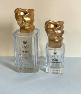 2 Flacons Spray " EAU DU SOIR " Hubert Isabelle D'ORNANO (Sisley) EDP 100 Et 30 Ml VIDES - Flacons (vides)