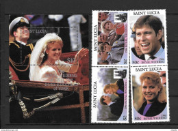 LOTE 1993   ///   SANTA LUCIA   BODA REAL 1986   **MNH             ¡¡¡¡ LIQUIDATION !!!!!!! - St.Lucia (1979-...)