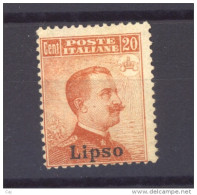 02234  -   Italie  -  Cos  :   Mi  11 II   (*)  Sans Filigrane - Aegean (Lipso)
