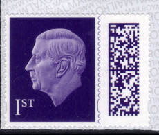 GB 2023 KC 3rd 1st Purple Barcode Machin MEIL Umm SG V5015 ( L102 ) - Neufs