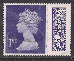 GB 2022 QE2 1st Purple Barcode Machin SG V4506 MEIL Used ( K407 ) - Sin Clasificación