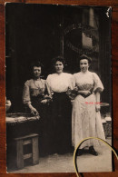 Carte Photo 1910's Femme Laitière Fromagère Beurre Oeufs Fromage Vintage Print - Shopkeepers