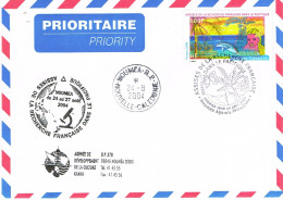 NOUVELLE CALEDONIE CALEDONIA Cad Cachet Commemoratif Assises Recherche Francaise Noumea Microscope Dauphin 24/08/04 BE - Covers & Documents