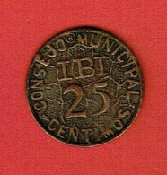 Espagne - Reproduction Monnaie - 25 Centimos 1937 - Consejo Municipal Ibi (Alicante) - Guerre Civile - Republican Location