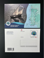 Portugal 2022 Stationery Entier Postal Ganzsache Inteiro Caminho Maritimo Santiago Compostela Boat Ship Bateau - Entiers Postaux