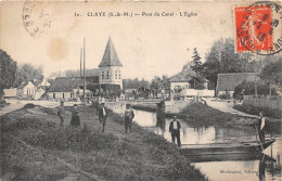 77-CLAYE- PONT DU CANAL - L'EGLISE - Claye Souilly