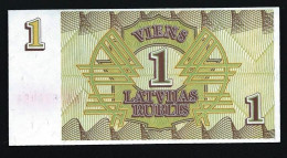 # # # Banknote Lettland (Latvijas) 1 Rubel (Rublis) 1992 UNC # # # - Lettonie