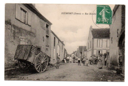 89 DIXMONT Rue Blanche - Coll P.R.S - Bétaillère - Cycliste - Bien Animée - Env Villeneuve Sur Yonne - Dixmont