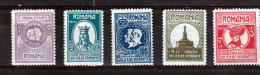 1926 - Jubilé De La Société De Géographie MH  Mi No 303/307 - Unused Stamps