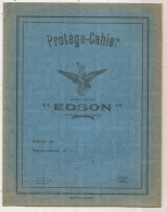 Protége Cahier Edson, Parc De St Maur, Unis France, Bleu, Tables, Carte De France, 4 Scans, Frais Fr 1.95 E - Protège-cahiers