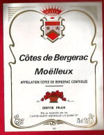Etiquette De Vin Côtes De Bergerac Moëlleux - Caves Saint Arnould - 62500 Saint Omer - Bergerac