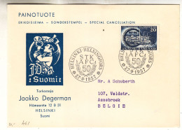 Finlande - Carte Postale De 1957 - Oblit Helsinki - Industrie - - Covers & Documents