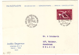Finlande - Lettre De 1959 - Oblit Helsinki - Gymnastique - - Covers & Documents