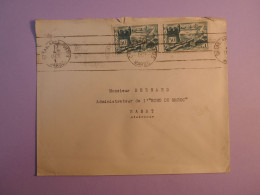 DE6 MAROC   BELLE LETTRE   1942 CASABLANCA A RABAT+PAIRE DE TP  +AFFR. INTERESSANT+++ - Covers & Documents