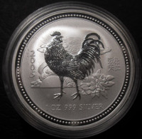 Australia - 1 Dollar 2005 - Anno Del Gallo - KM# 695 - Silver Bullions