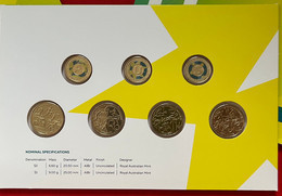 Australia Set Of 7 Coins: 1 - 2 Dollars 2022 "XXII Commonwealth Games Birmingham" In Kit BU - Unclassified