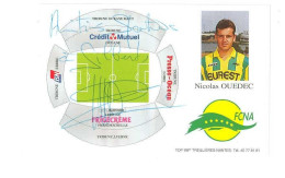 FOOTBALL - Nicolas OUEDEC - Calendrier  Saison 94/95 - Signature, Autographe Véritable... - Autographes