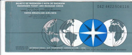 B2463 - AVIAZIONE - CARTA D'IMBARCO - BIGLIETTO AEREO TICKET VARIG BRAZILIAN AIRLINES 1993/RIO-IGUASSU-SAO PAULO-BRASILI - Tickets